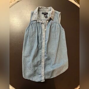 GAP Light Blue Sleeveless Kids Shirt